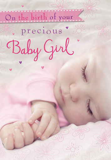 Picture of PRECIOUS BABY GIRL CARD